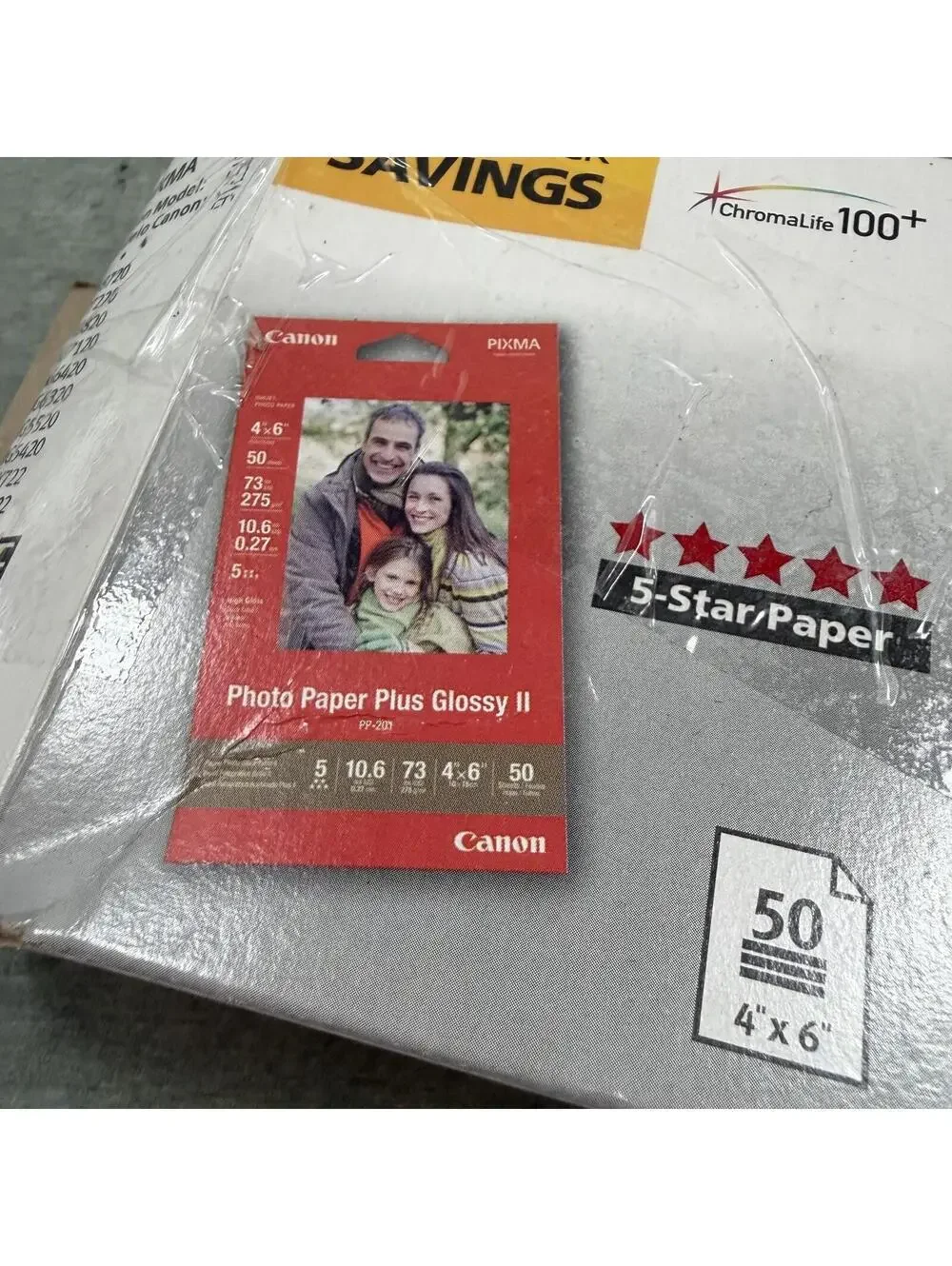 Canon PP-201‎ Photo Paper Plus Glossy II, 4x6 inch - 100 Sheets X 3